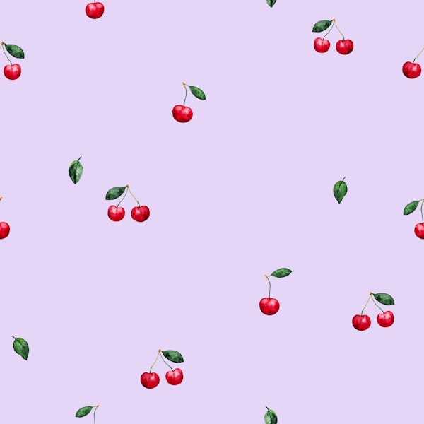 Soft Cherries on Lavender
