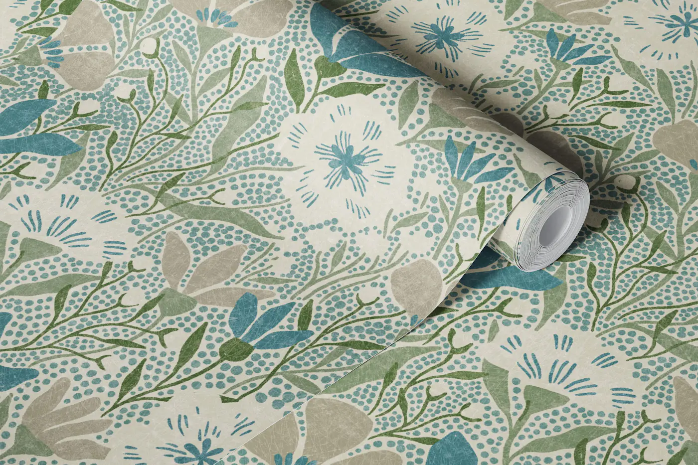 Marilla - beige wallpaper roll
