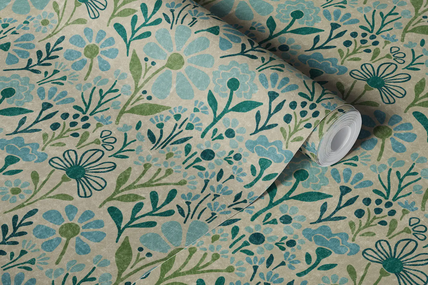 Lyndon - beige wallpaper roll