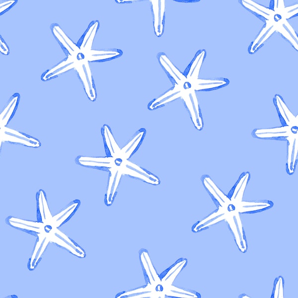 Coastal Starfish Blue