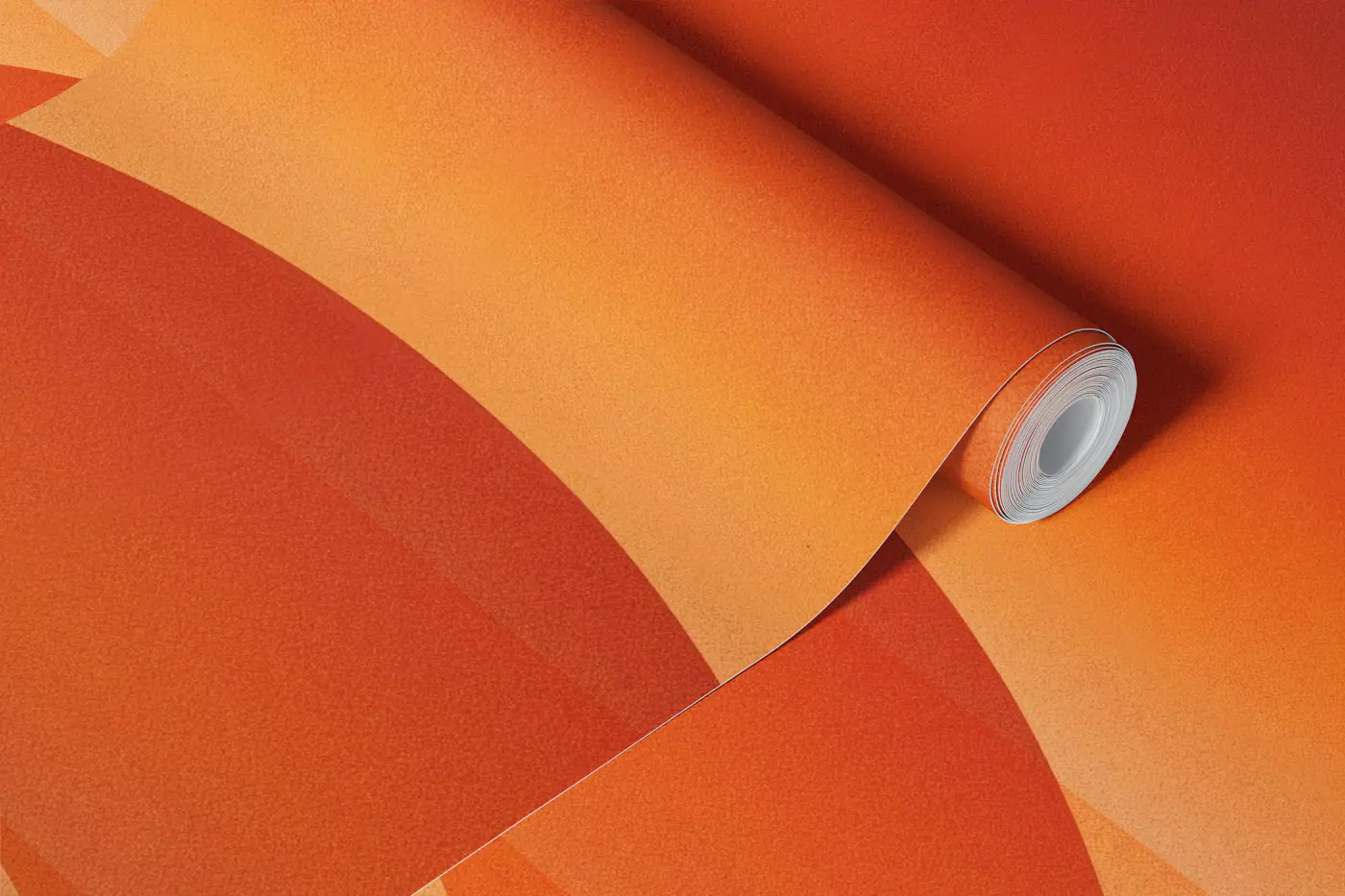 Warm Terracotta Rainbow Arches wallpaper roll