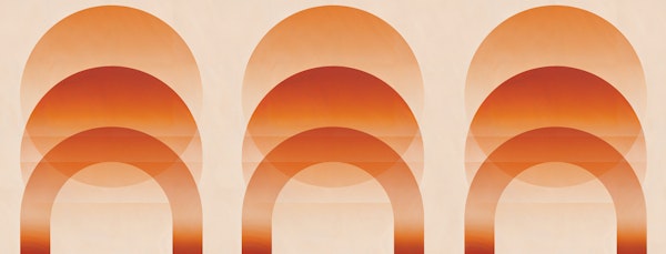 Warm Terracotta Rainbow Arches