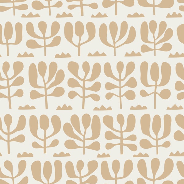 Organic garden - Latte on cream - Medium