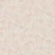 Retro Coral Flower Stitched Botanical