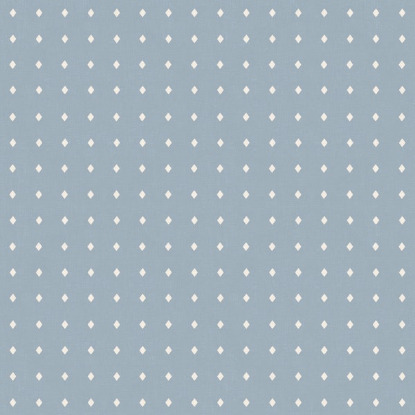 Dusty Blue Diamond Dots