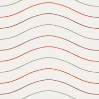 Boho Wavy Organic Stripes Medium Multicolor wallpaper