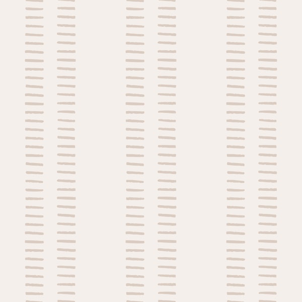Minimal Stripe Dashes Sand Beige