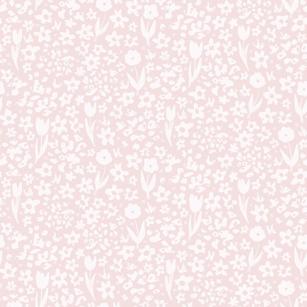 Soft Florals Pastel Pink