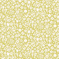Soft Florals Fresh Spring Green tapete