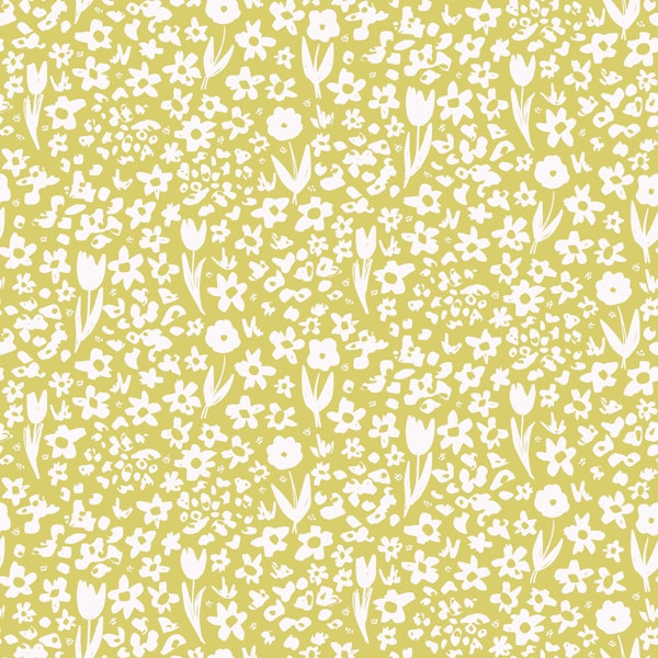 Soft Florals Fresh Spring Green