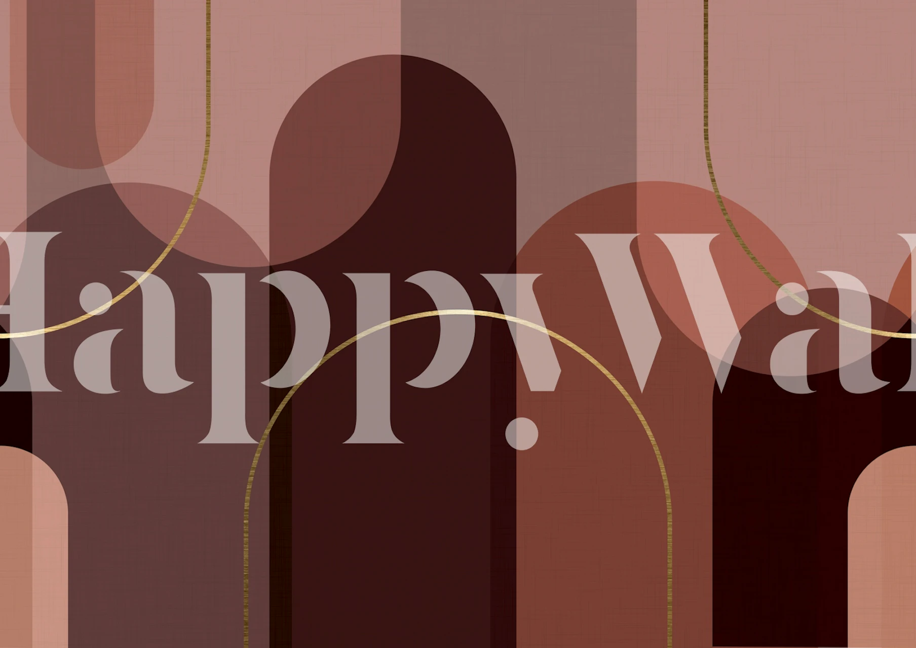 Sophisticated Archways in Warm Tones tapet
