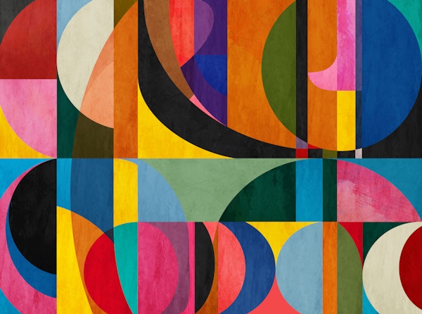 Modern Bauhaus Color Geometry