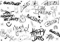 Happy Days Street Sketch tapet
