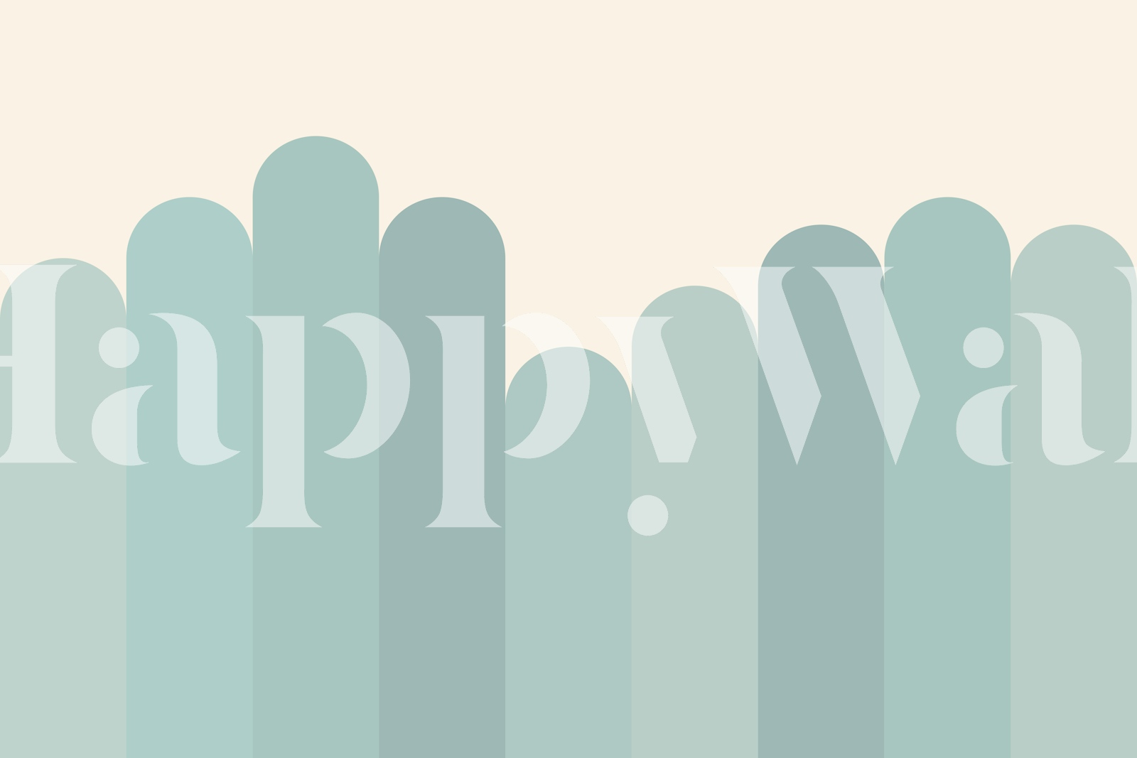 Soft Scallop Wave Stripes Tapete in einem Zimmer