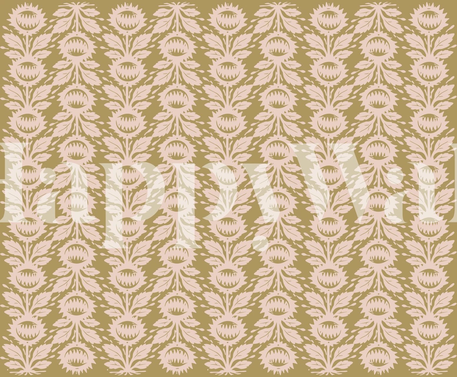 Projekt tapety Botanical Hunters w pokoju