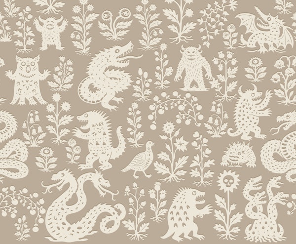 Playful Mythical beats beige