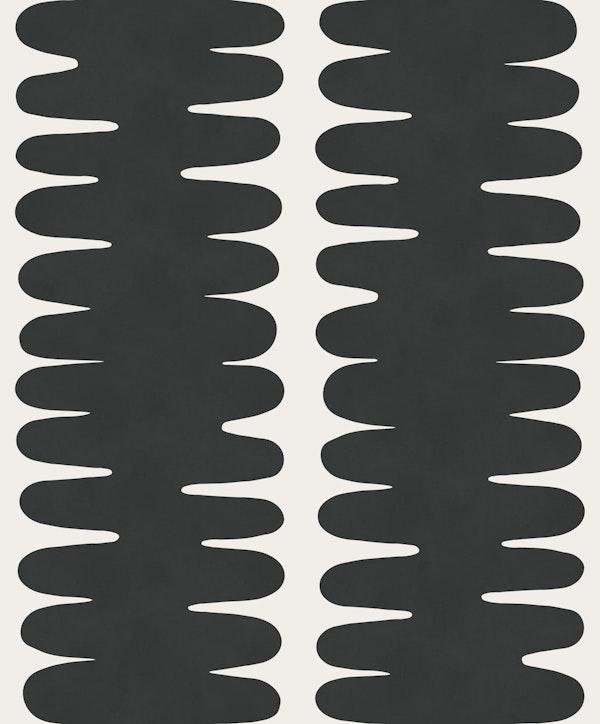 Bold Black Wavy Columns