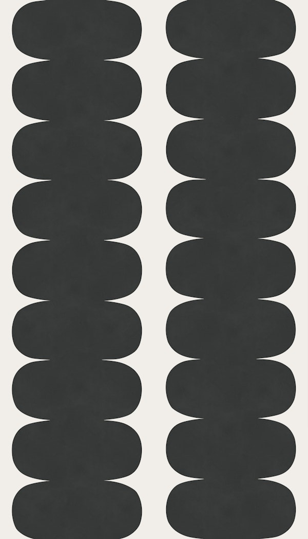 Bold Black Pebble Columns