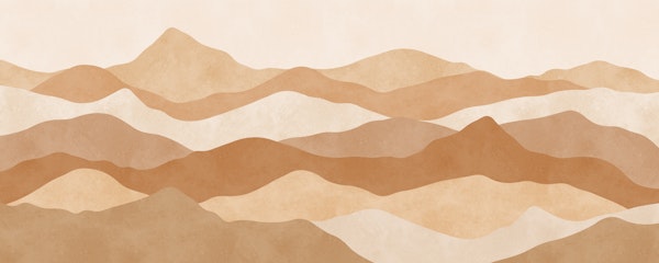 Desert Dunes Watercolor