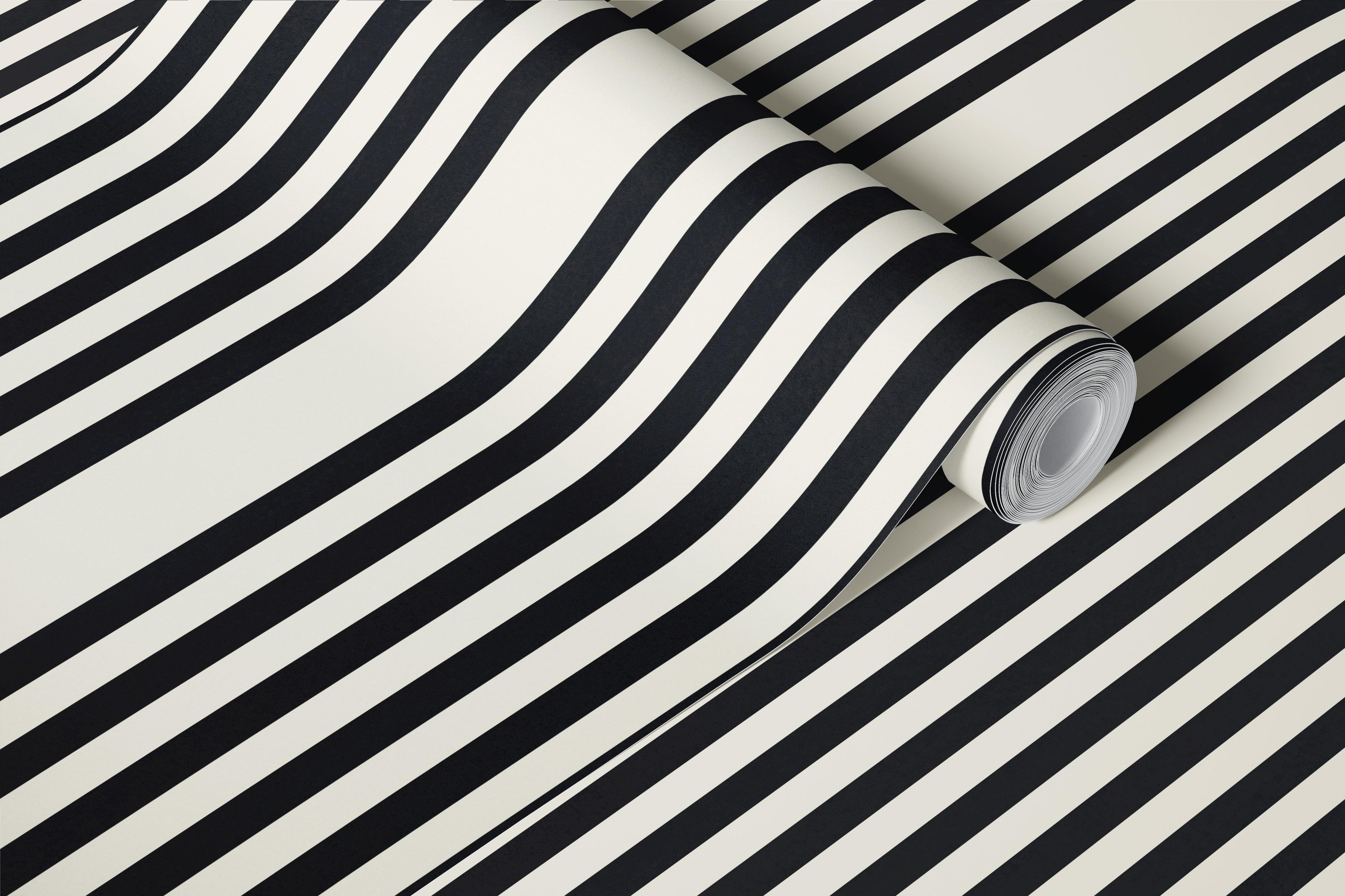 Mid Century Modern U Curve wallpaper in a room