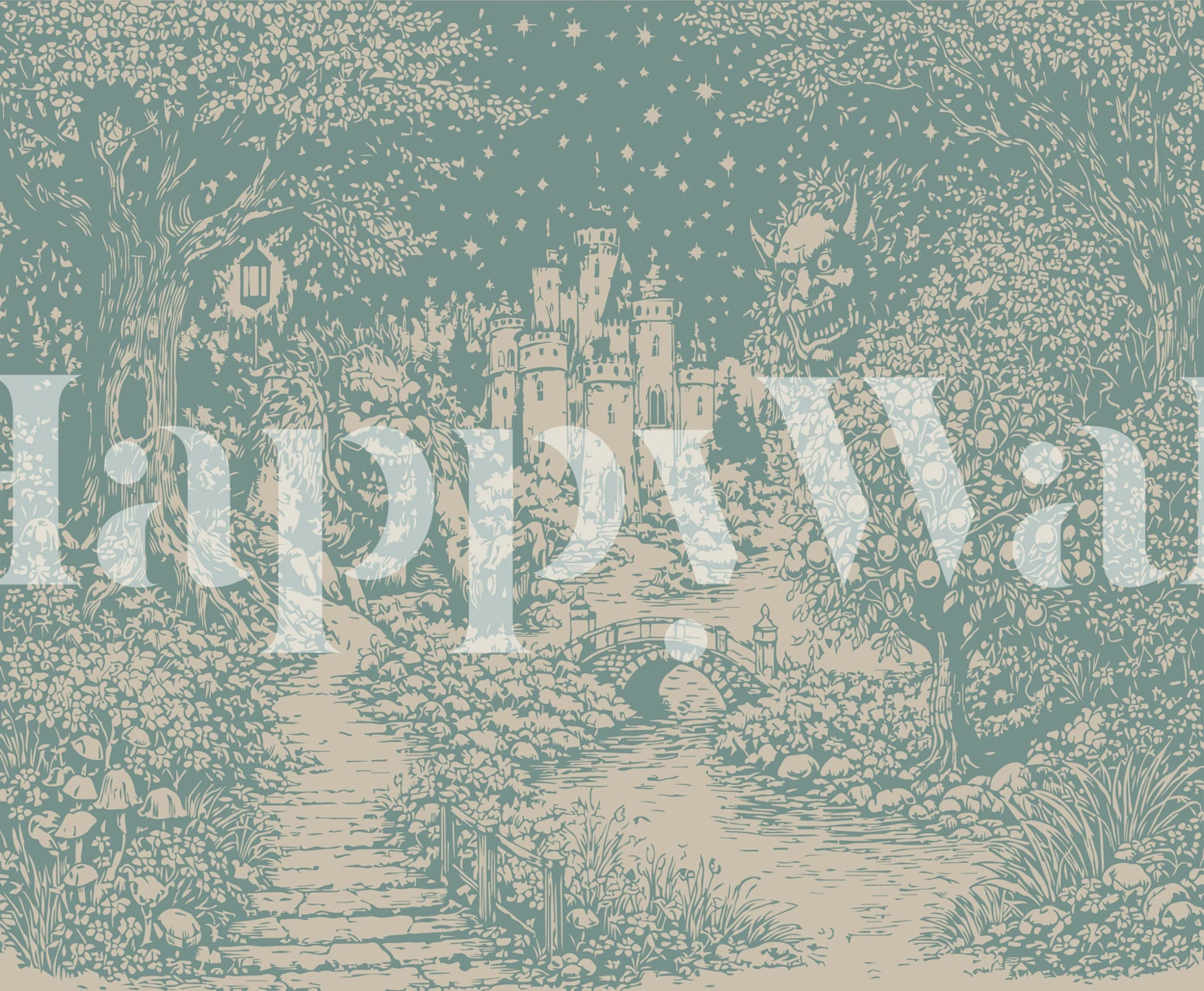 Mystical Forest Path to Castle tapety