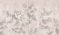 Graphic flowers tapete