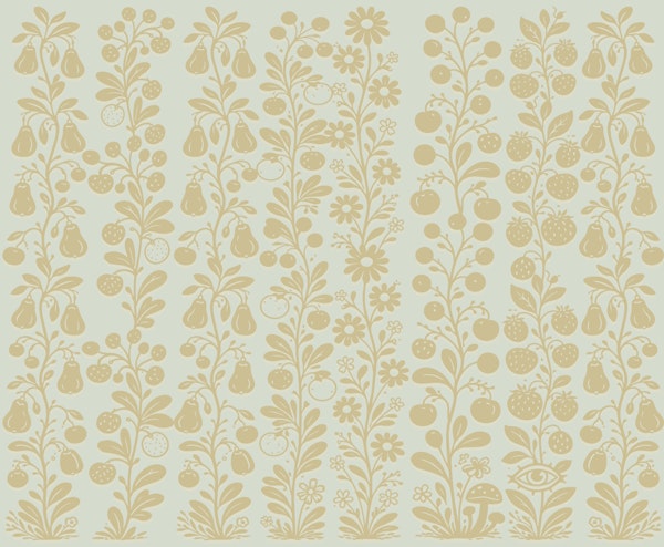 Scandi folk garden blue