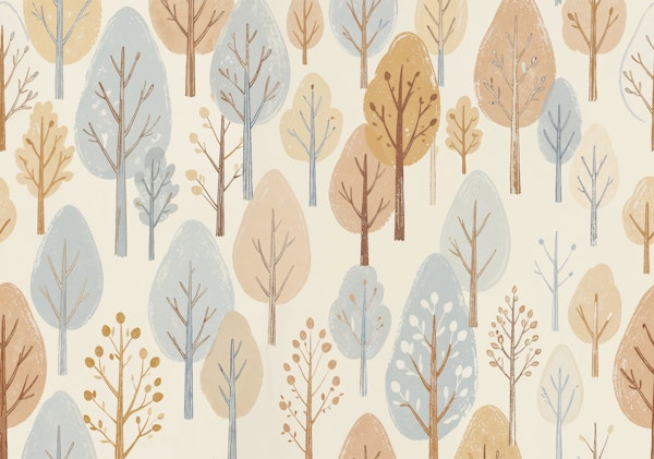 Whimsical Winter Trees