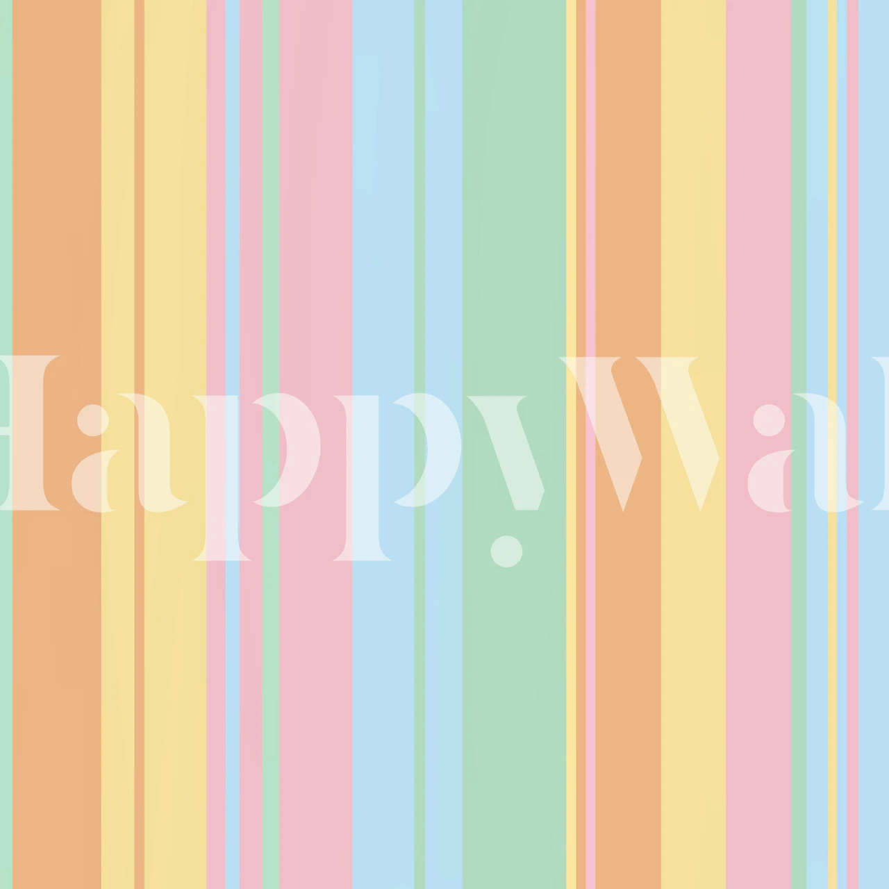 Pastel Sunset Stripe wallpaper in a room