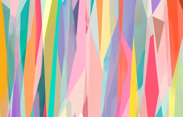 Modern Pastel Angular Shapes