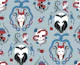 Gothic Damask - Fairytale Queen - blue Large