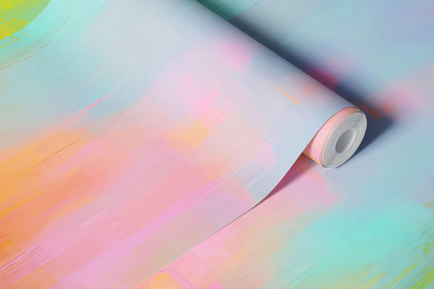 Neon Forest Reflections wallpaper roll