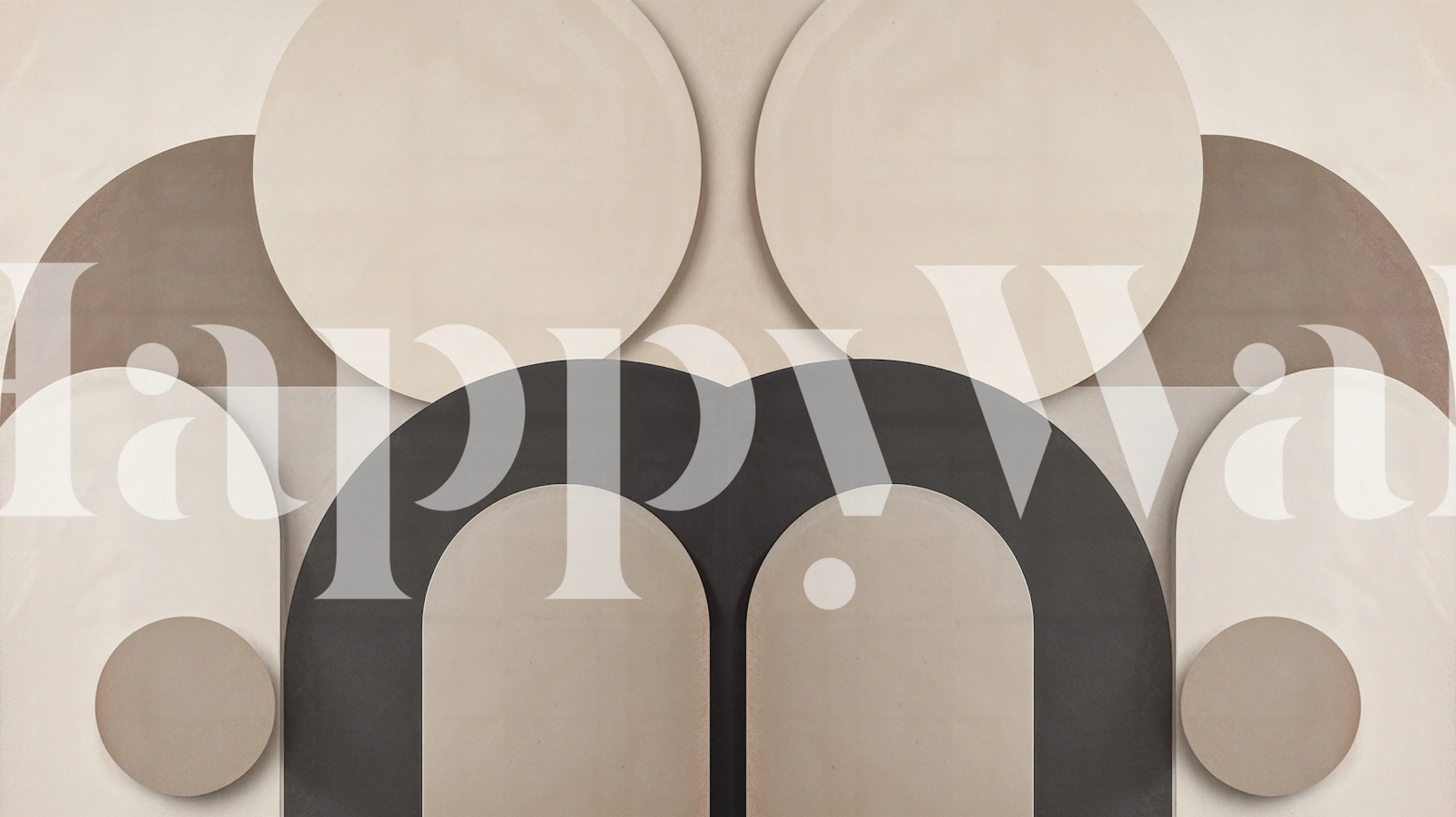 Neutral Geometric Arches papiers peint