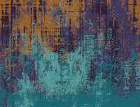 Urban Texture Teal Ochre Purple papiers peint