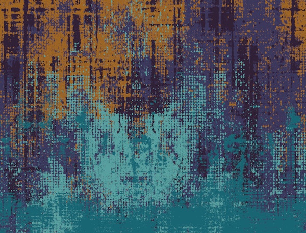 Urban Texture Teal Ochre Purple