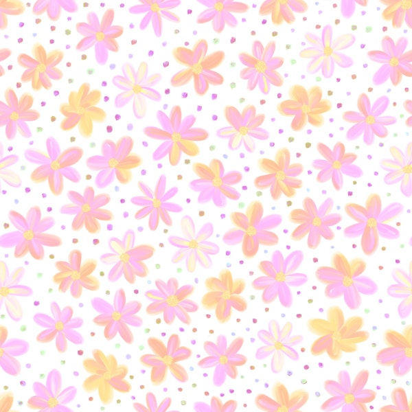 Soft Watercolour Rainbow Daisies 3