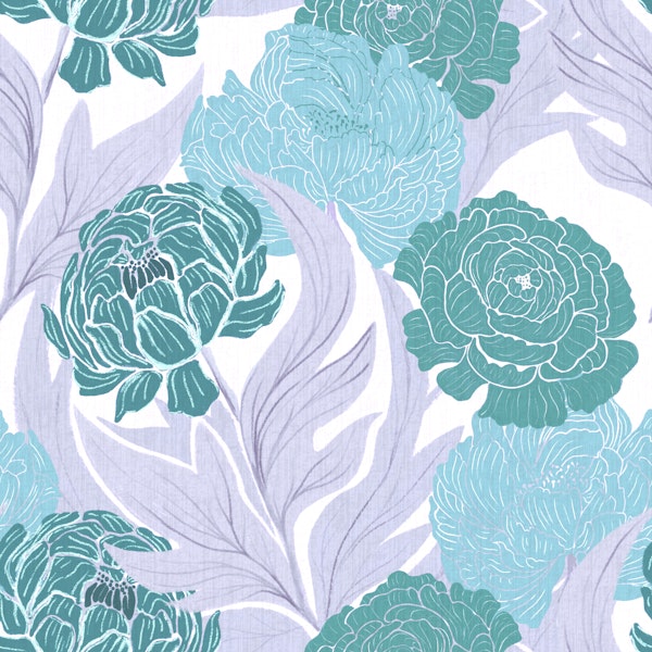 Turquoise Peonies
