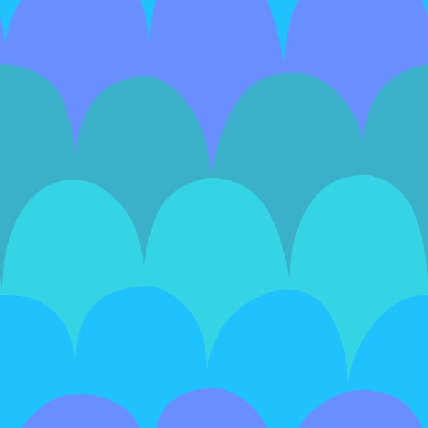 Colourful Scallop Stripes 2