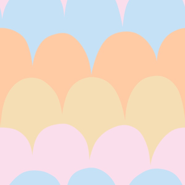 Colourful Scallop Stripes 3