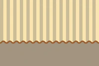 Solid base stripes scallop yellow & terracota tapet