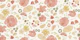 Cottagecore Meadow Floral - Pink and Green