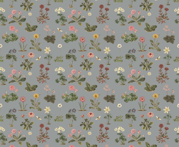 Vintage wildflower meadow blue