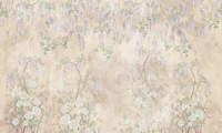 Lavender Wisteria Canopy Soft Beige tapete