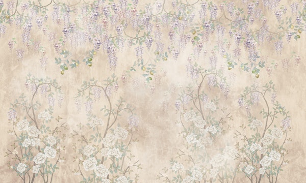 Lavender Wisteria Canopy Soft Beige