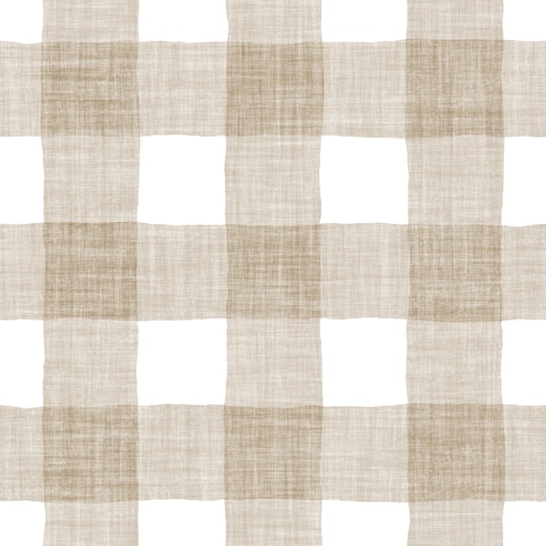 Buffalo Plaid Gingham neutral muted beige