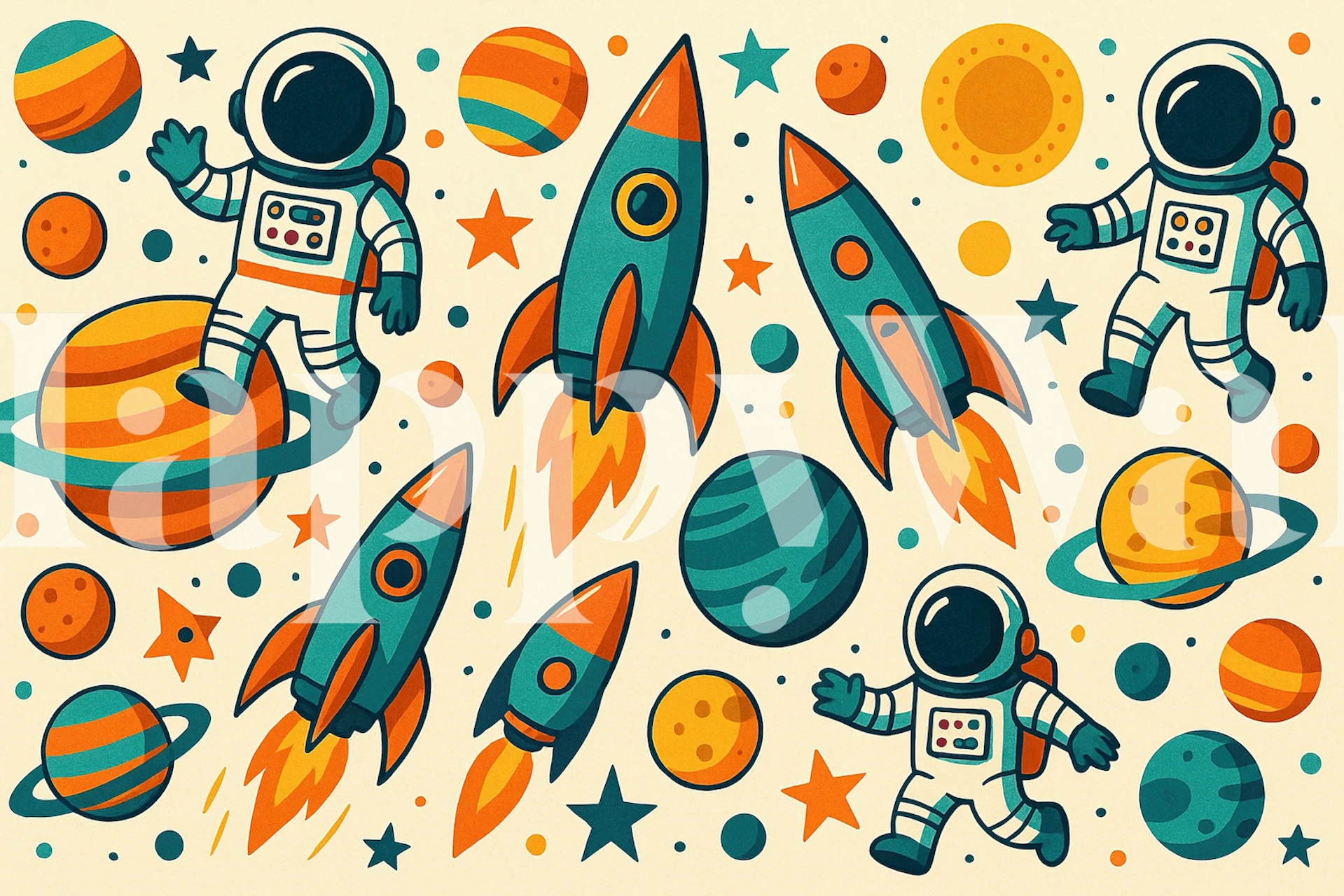 Rocket Space Adventure papel de parede