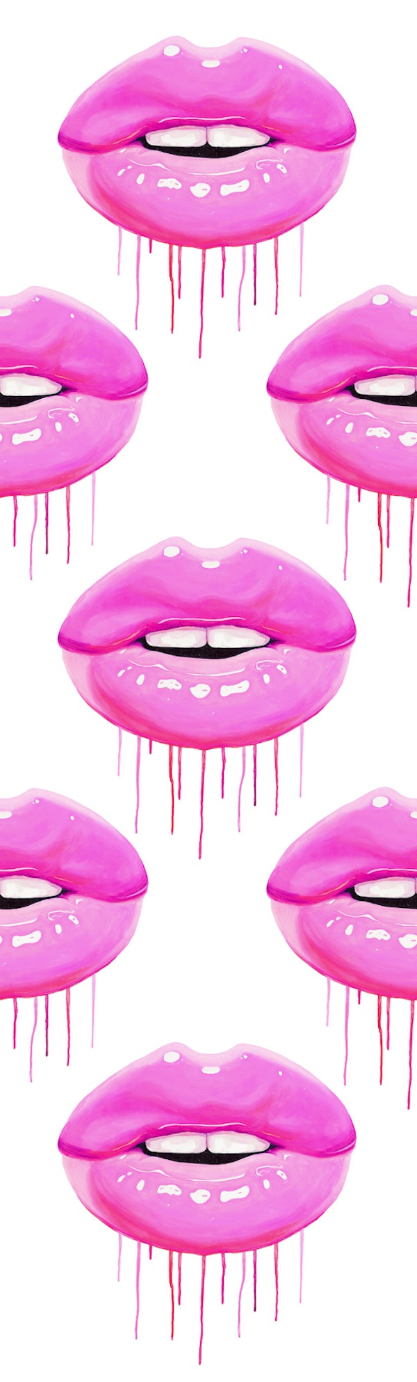 Glossy Pink Lips Drip