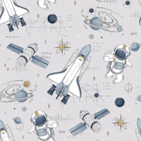 Astronomy Passion - small grey papiers peint