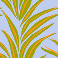 Bold tropical jungle plants 3 wallpaper