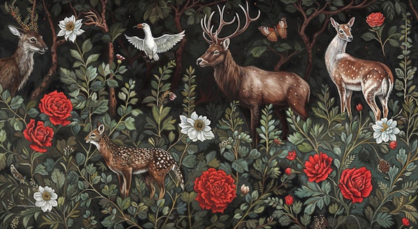 Dark Forest Deer Botanical